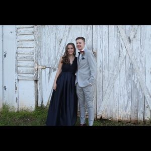 Prom Dress Worn Once. Dark Navy Blue